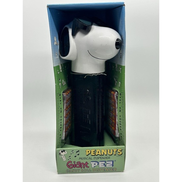Peanuts Other - Giant Musical PEZ Dispenser SNOOPY From Peanuts Collectible NOS